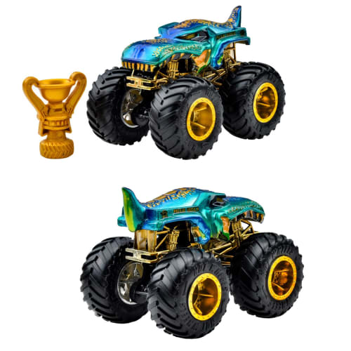 Hot Wheels Monster Truck Trophy Champion Assorted Vehicle Toys, 6-Car Box, Ages 3+, Multi-Purpose, 986A-JDV96