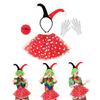 Clown Hat Clown Headband Clown Nose Clown Skirt Clown Cosplay Accessories for Women Halloween Christmas Cosplay Party