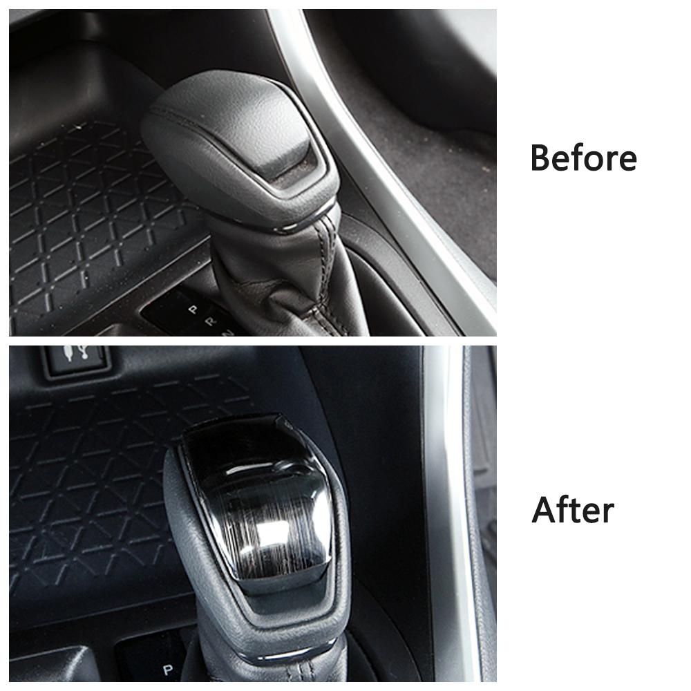 For Toyota Rav 4 Rav4 -2023 Car Interior Accessories Central Console Decoration Frame Cover Trim Stainless Steel