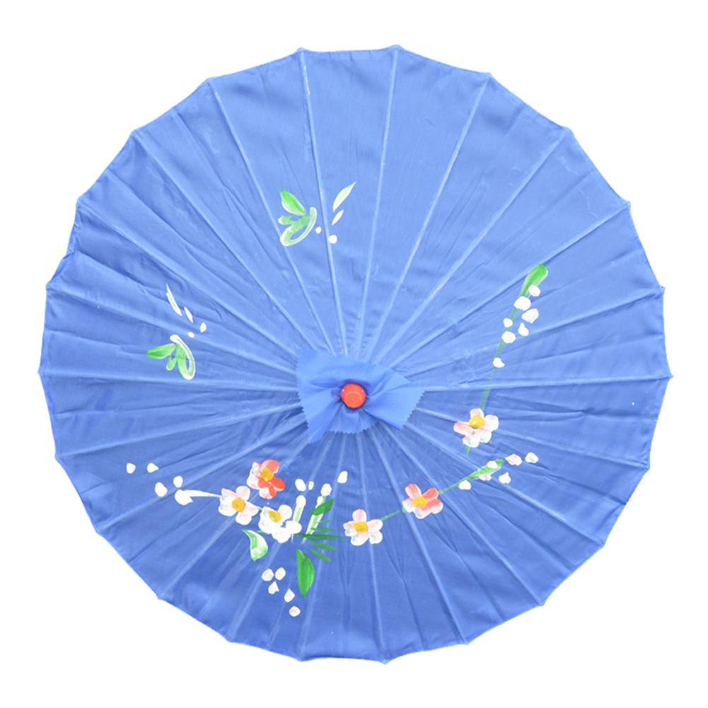 Vintage Chinese Oiled Paper Umbrella for Costumes Photography Bridesmaids Party Scenery Dance Props Wedding Decor Wooden Handle
