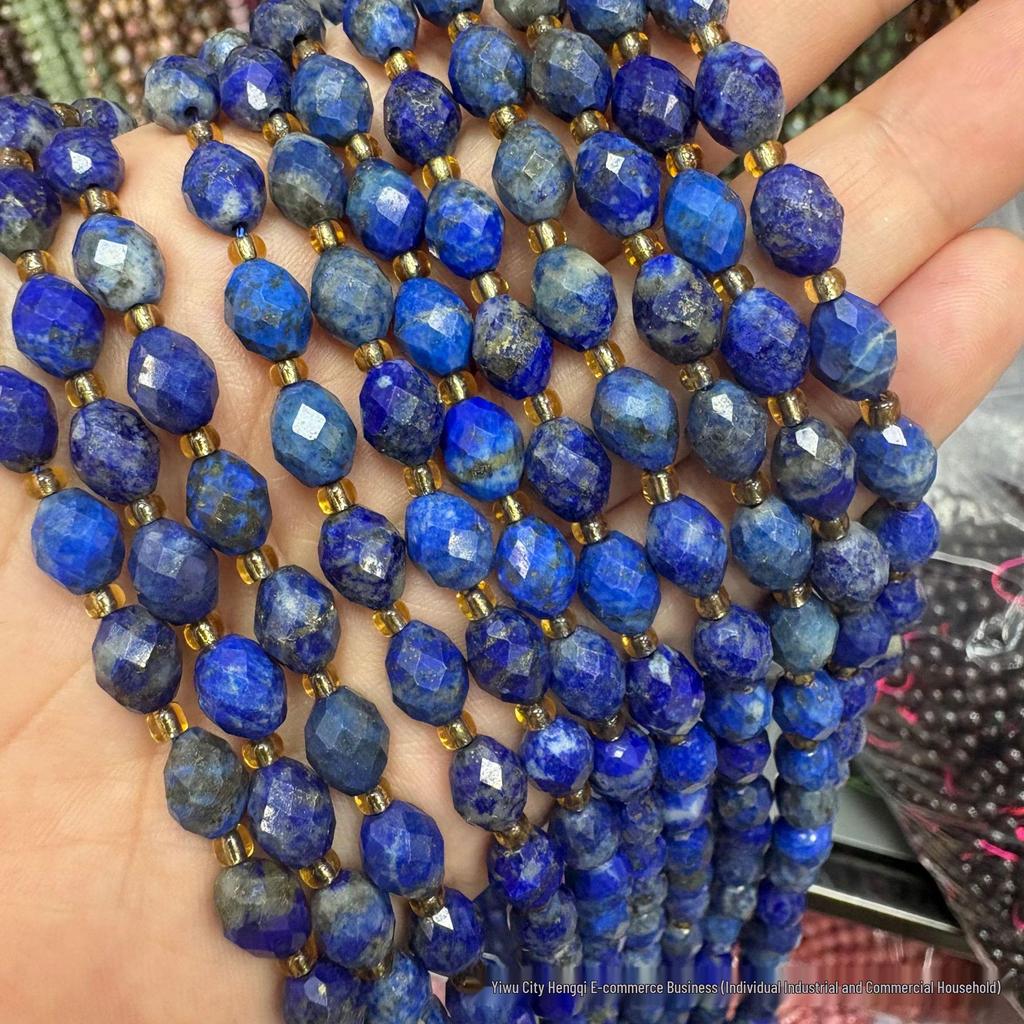 6x8mm Faceted Oval Natural Stone and Crystal Beads for DIY Jewelry