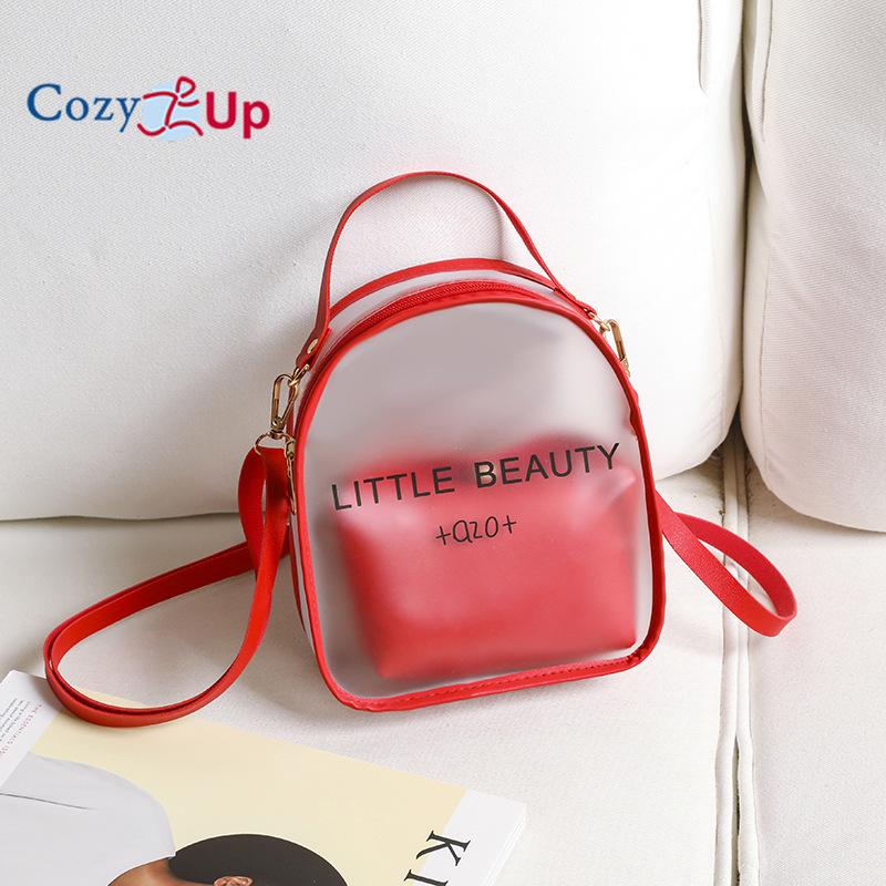 Cozy Up Průhledná taška přes rameno, Dámská taška, Želé batoh