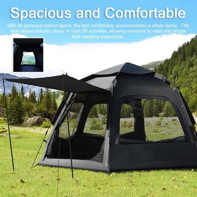 Barraca de acampamento automática Tenda portátil de abertura rápida à prova de chuva e proteção solar para viagens ao ar livre
