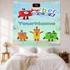 Numberblocks Custom Your Name Wall Decor Tapestry Art For Pet Memorial Birthdaywedding Party Backdrop Family Gift