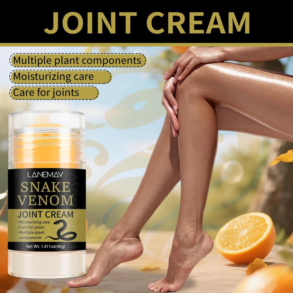 Snake Venom Joint Cream-Multipe Plant Components, Moisturising Care-Care For Joints, 40g