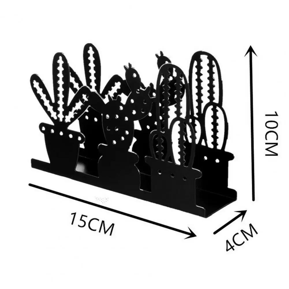 

Держатель для салфеток Настольный диспенсер для салфеток из нержавеющей стали Кактус Европейский стиль Диспенсер для столовых салфеток чёрный