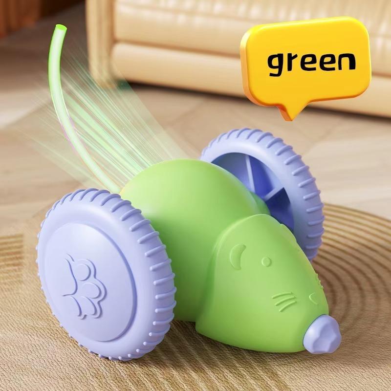 New Interactive Cat Toy Electric Whale Car Automatic Teaser Pet Toys with Intelligent Obstacle Avoidance Pet Toys for Kittens