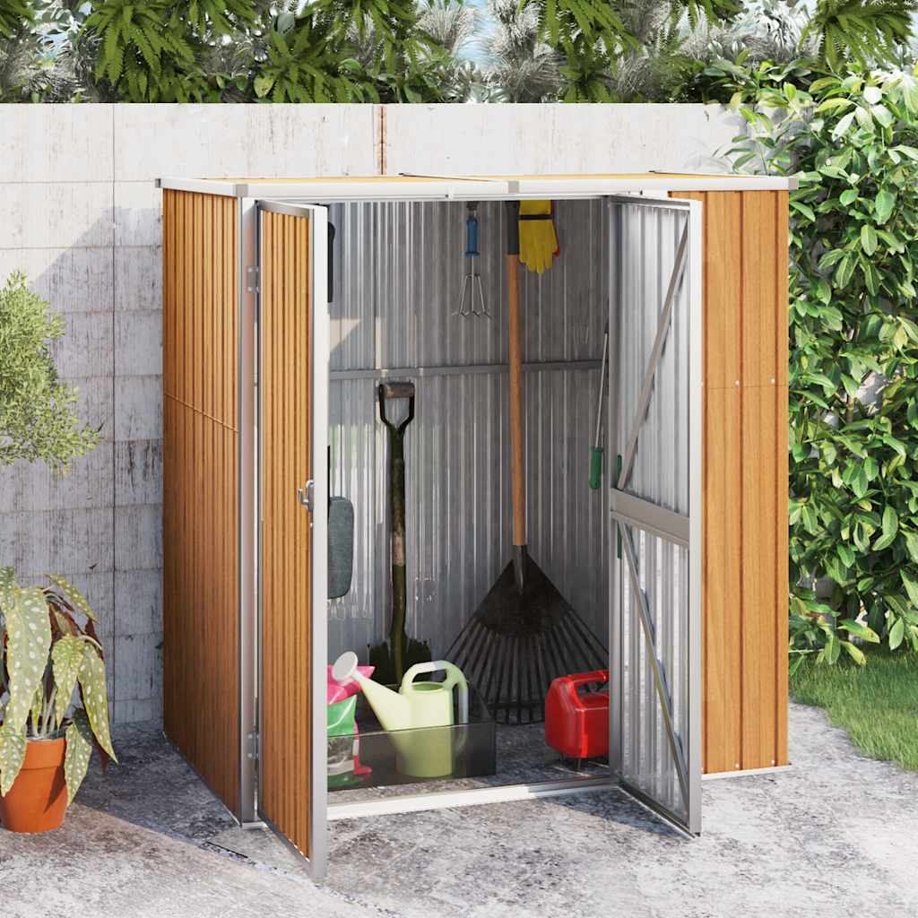 Vidaxl Gartenhaus, Braun, 161X89X161 Cm, Verzinkter Stahl