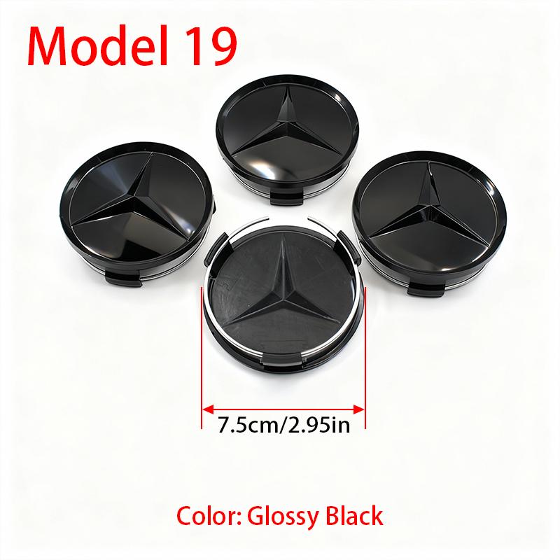 4Pcs 60mm 75mm Car Wheel Center Logo Badge Hub Cap For Mercedes Benz W211 W205 W213 W203 C218 A207 CLA CLS E Class Accessories