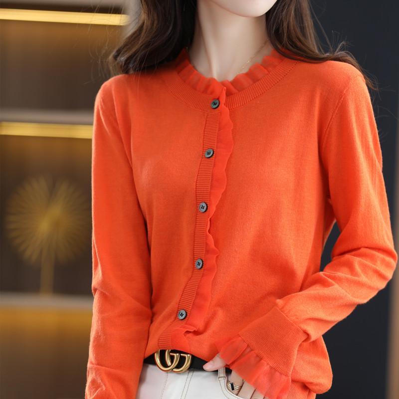 Pulover de lână pentru femei Qinghe Cașmir 50% Mătase 50% Lână Primăvară și Vară Lână Mânecă Scurtă Vestă fără Mâneci Moale și Confortabil