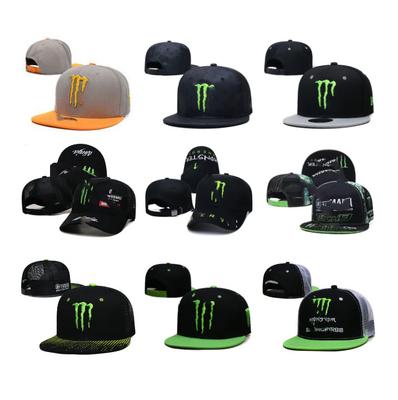 Geisterklaue Baseballkappe Offroad Kleines Monster Outdoor Motorsports Netzkappe Verstellbar für Damen und Herren Entenschnabel Flacher Schirmkappe
