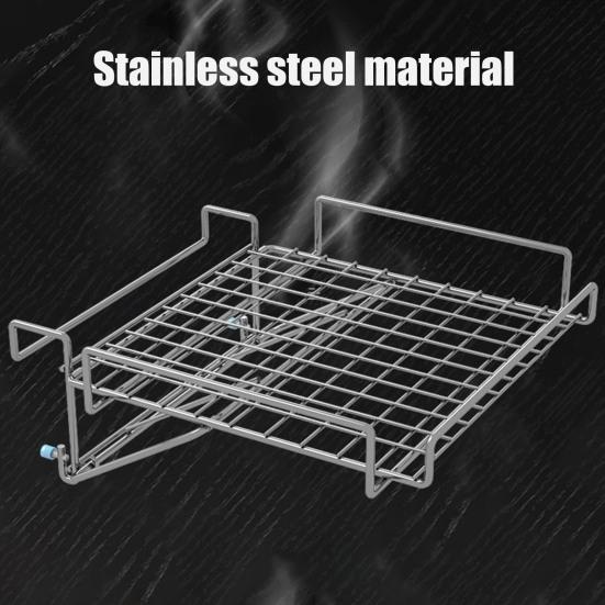 Foldable Kitchen Storage Rack Cabinet Organizer Strong Load-bearing Simple Installation Heavy Duty Storage