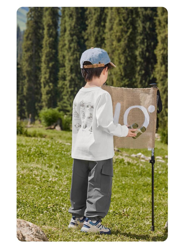 European Boy's Fleece-Lined Work Pants, Winter 2025 Children's Wear Collection