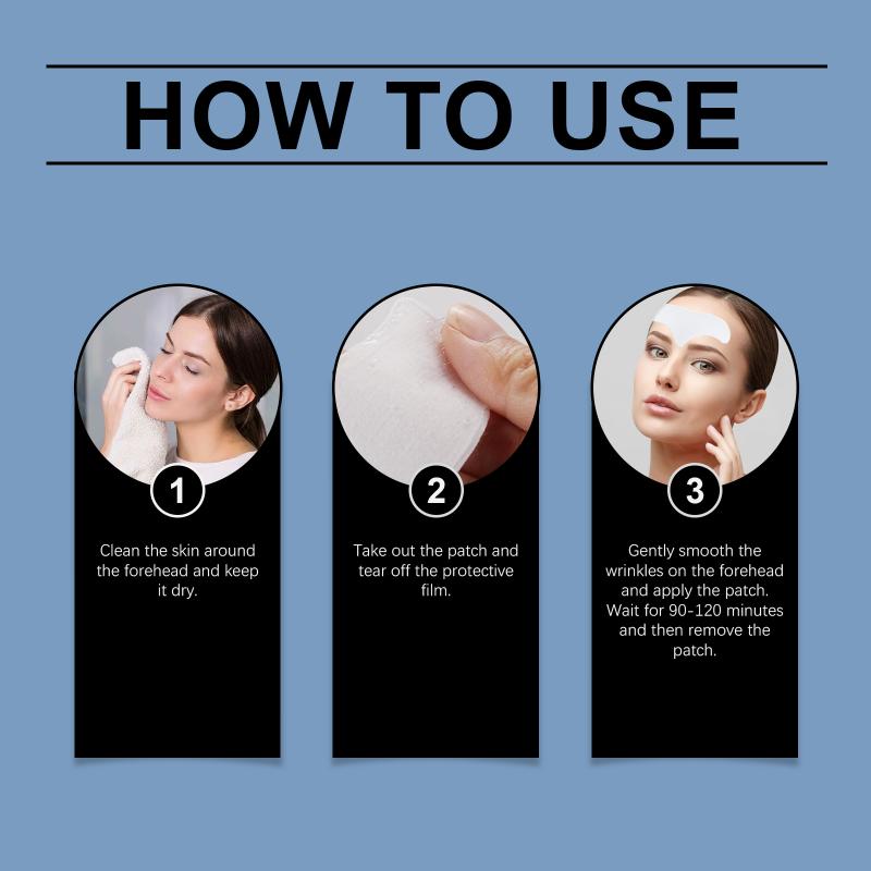 Forehead Wrinkle Patch Collagen Anti Aging Skin Sticker 5pcs Set Smooth Fine Lines For Nighttime Skincare Routine