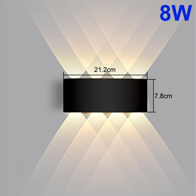 LED Wall Lamp Waterproof IP65 Outdoor Garden Light 4W 8W Indoor Wall Light for Bedroom Living Room Stairs Modern Simple Lighting