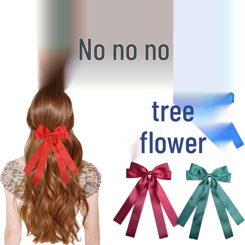 Euro-Korean Double Bow Ribbon Hair Clip - Versatile, Elegant Princess Headwear
