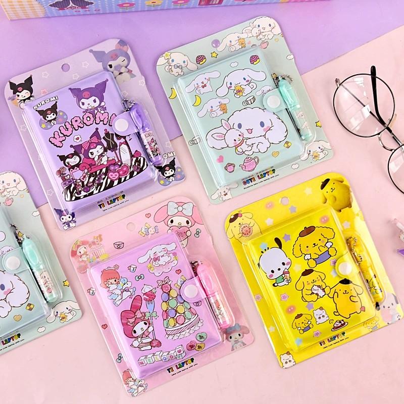 Notebook, Stationery With My Melody & Kuromi Portable Small Diary Notepad For Student, School Supplies Present