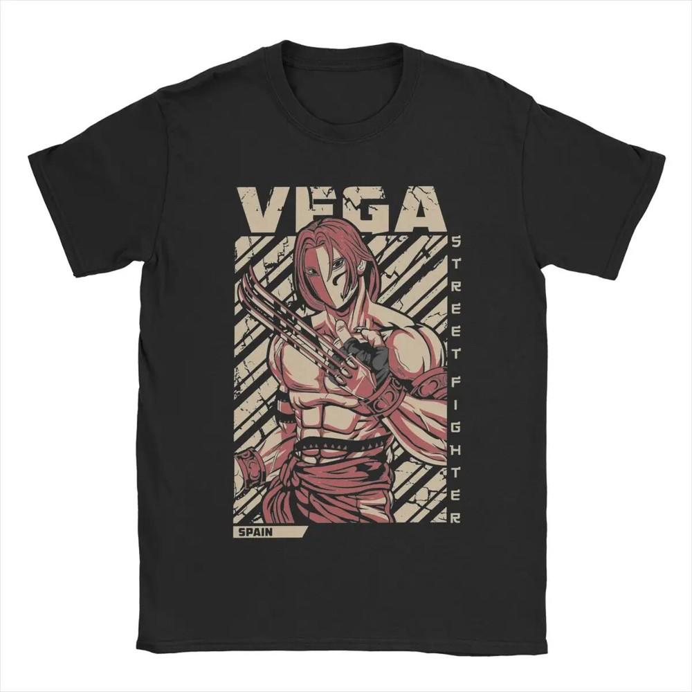 

Men Vega Streets Fighters T Shirt Game 100% Cotton Clothing Creative Short Sleev Unisex T-Shirt XXXL