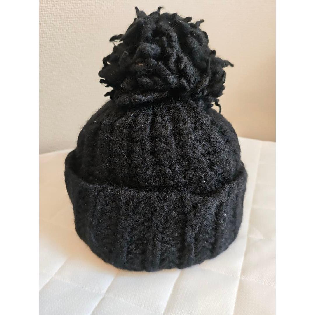 Used [Model worn by Jin Akanishi] CA4LA maxi bomb knit hat black