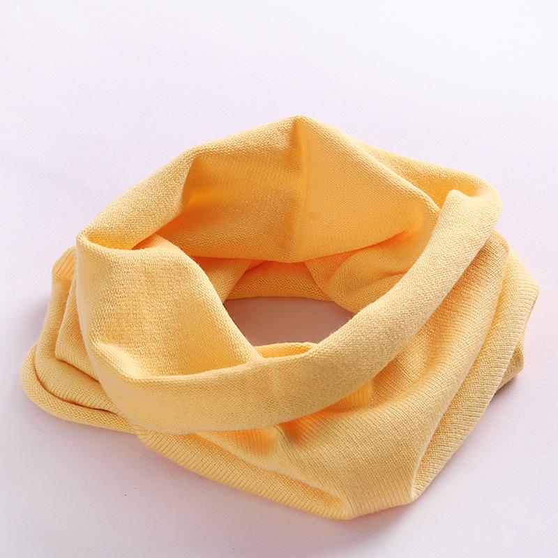 Unisex Spring & Autumn Knitted Neck Warmer Snood Pullover - Solid Color, Cold-Proof, Versatile