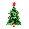 Yousheng The Naughty Tree Cheeky Christmas Ornament Green Tree Shaped Christmas Hanging Decor Funny Adults Posture Ornaments Gag Gifts for Couples