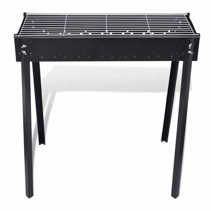VidaXL Support de barbecue au charbon de bois Carré 75x28 cm
