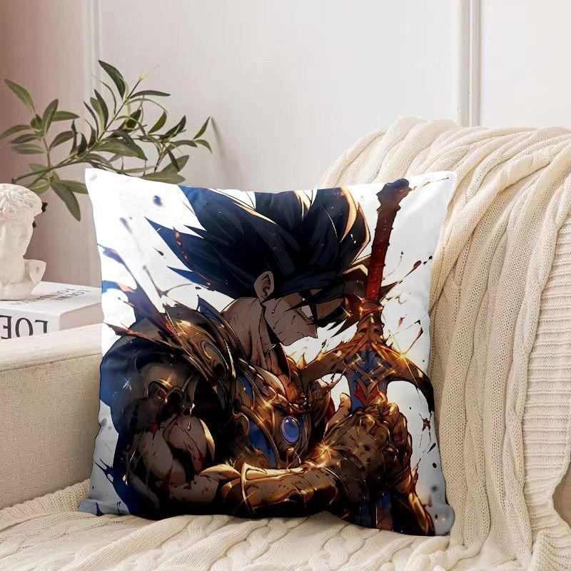 Kissenbezug mit Dragon Ball-Motiv und Cartoon-Print – Ein Traum für Anime-Fans! Anime-Accessoires und Deko-Geschenke