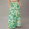Abito Maxi Fluido da Donna Regolare Casual Estivo Stampa Floreale Bohemien Gonna