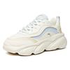 Anta Cat Paw Cushioning Slip Resistant Low top Chunky Sneakers Women's White Blue 922048894-3