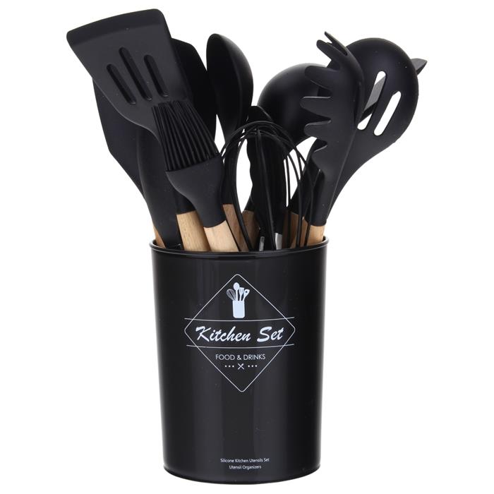 Kitchen Utensils Kitchen Utensil Set Silicone Teflon Wooden Accessories