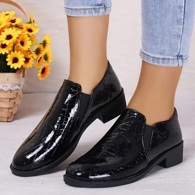 Fashion Female Shoes On Sale 2024 New Slip On Women's Pumps Autumn Round Toe Solid Classic Profession Work Square Heels Daily Pumps