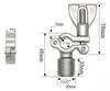 1/2" BSP Male X Fit 1/2" 3/4" 1" -12" Inch 12.7-305mm Tube OD 304 Stainless Steel Pipe Support Clamp Hanger Bracket Sanitary