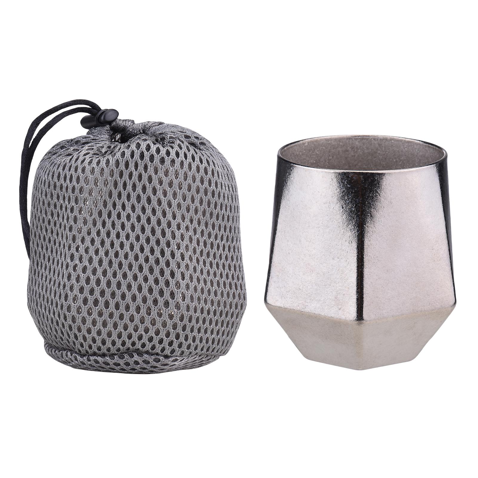 

Походная кофейная кружка Легкая 240 мл Двухслойная Ti Вакуумная Защита от ожогов Шестигранная Чашка для воды/чая для О Ice Flower