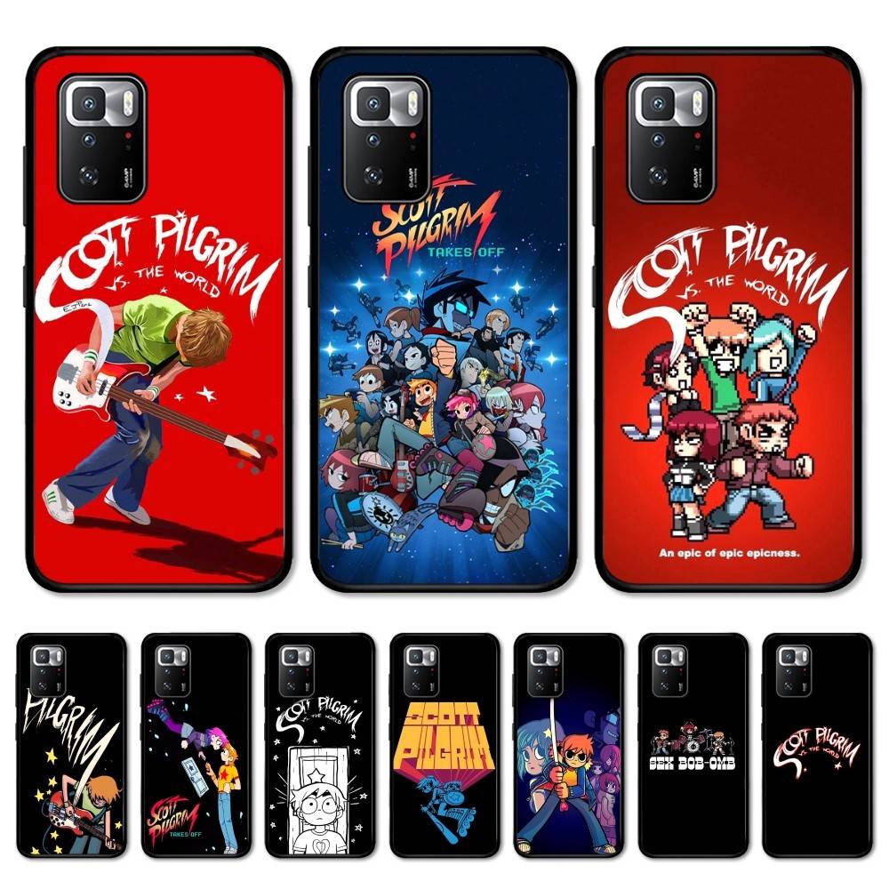 S-Scott Pilgrim Phone Case For Redmi Note 4 X 5 A 6 7 8 T 9 9S 10 11 11S 11Epro Poco M3 pro