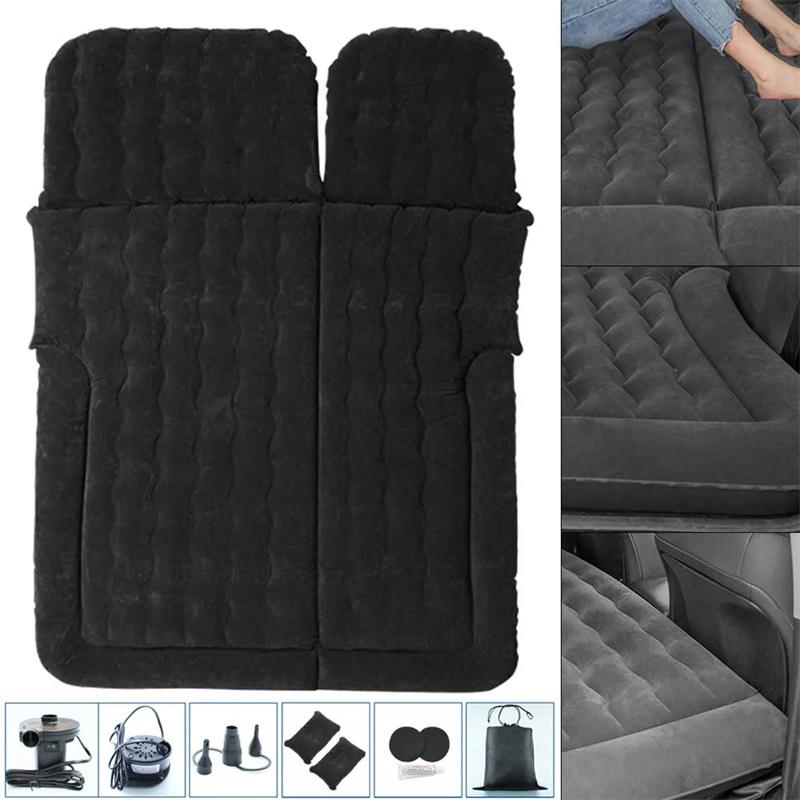 Tragbare SUV Reise Luftmatratze Kissen Aufblasbare Autobettmatratze Auto Campingmatratze Mit 2 Kissen Outdoor Campingkissen
