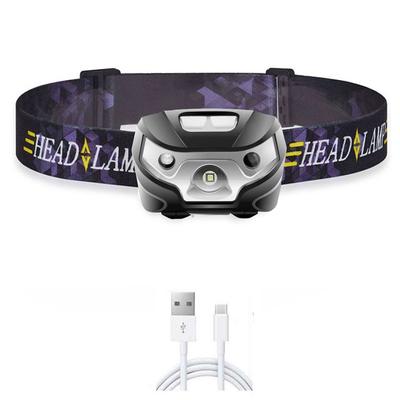 10000Lm Leistungsstarker Scheinwerfer Wiederaufladbarer LED-Scheinwerfer Körperbewegungssensor Kopf Taschenlampe Camping Taschenlampe Lampe mit USB