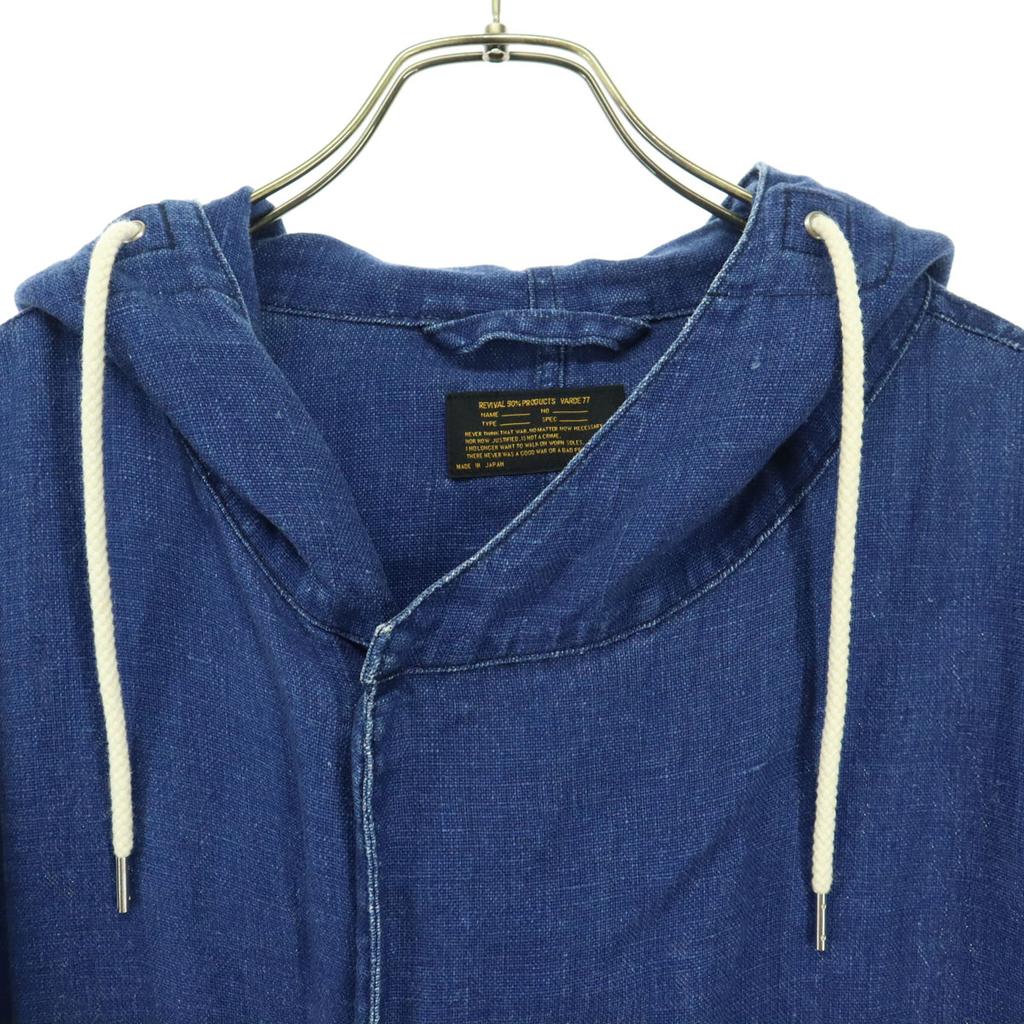 Varde77 Made In Japan Long Sleeve Linen Mod Coat 2 Blue Indigo Men's Used