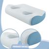Ear Pillow with Holes for Earplugs and Headphones Neck Support Memory Foam