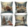 Christmas American Decorative Throw Pillow Case Pillow Case Sofa Living Room Cushion Pillow Case