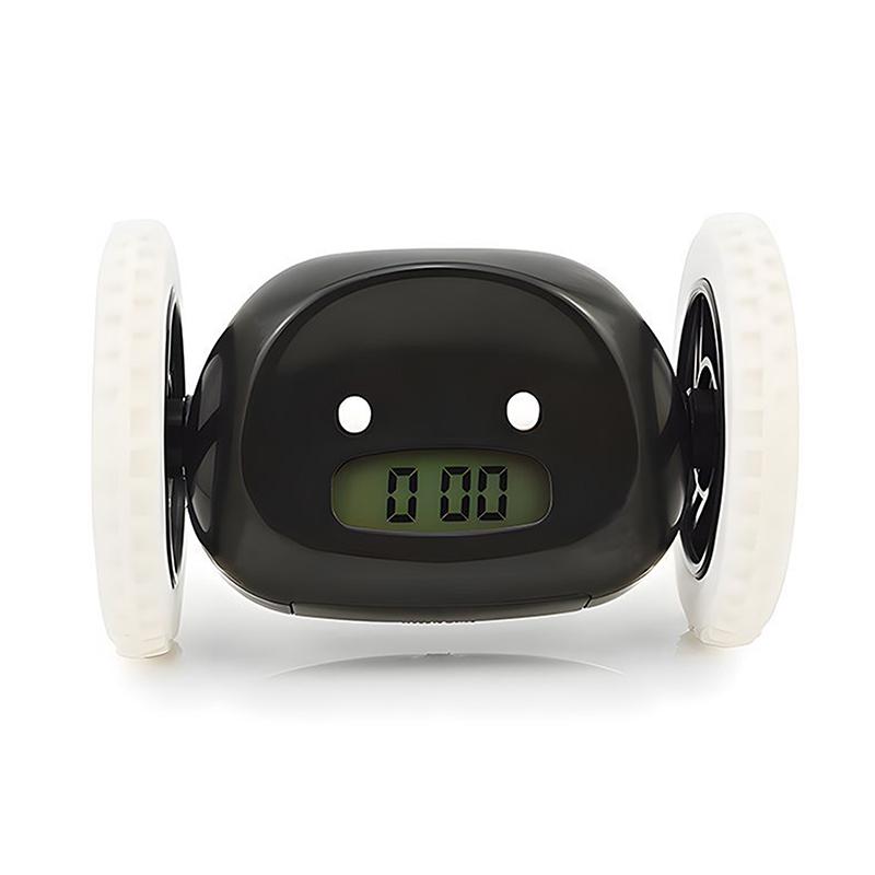 Çalar Saat Çalışan Çalar Saat Hareket Et Zıpla Yuvarlan Kaç Kolay Ayarlanır Akıllı Dijital Tekerlekli Çalar Saat, Derin Uyuyanlar İçin