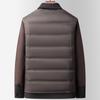 Herbst und Winter Neuer Stil Wolle Doppelseitige Jeansjacke Herren Abnehmbares Daunenfutter Warme Wolljacke