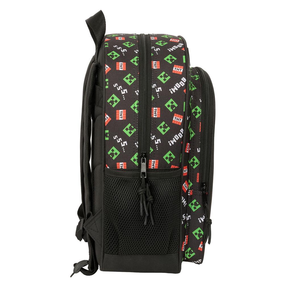 School Bag Minecraft Black 32 x 38 x 12 cm