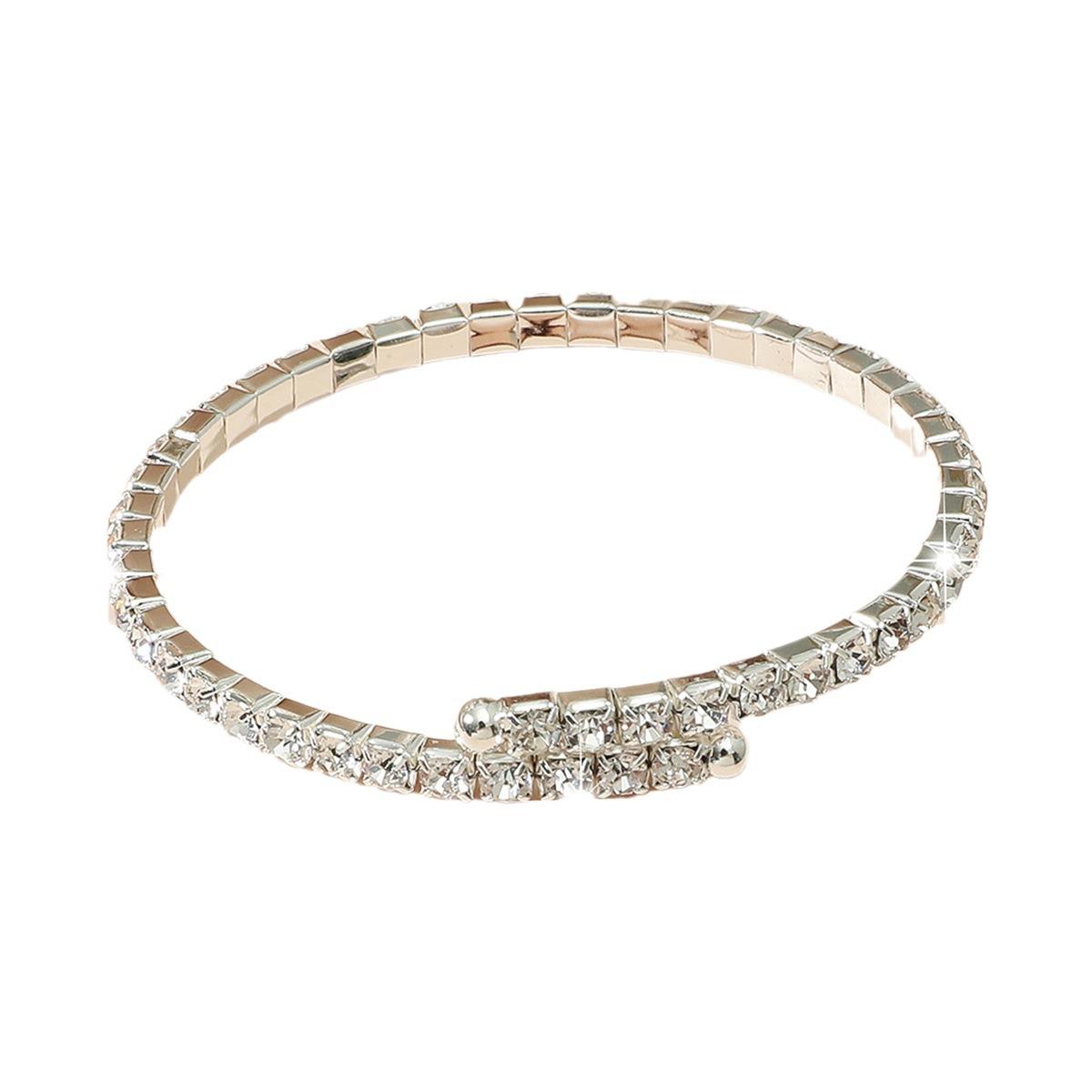 

Высококачественный суперблестящий браслет с бриллиантами для женщин, нишевый дизайн, элегантные украшения для рук с цирконием