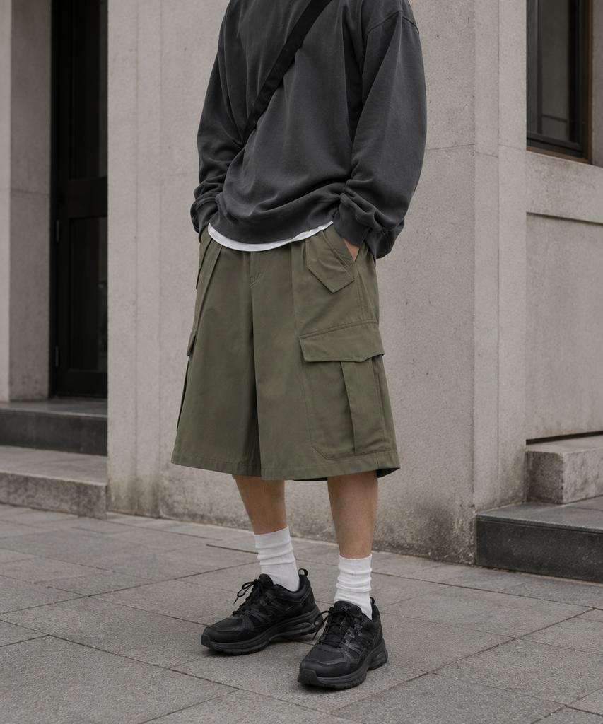 BILLIANT Clove Cargo Semi Bermuda Khaki