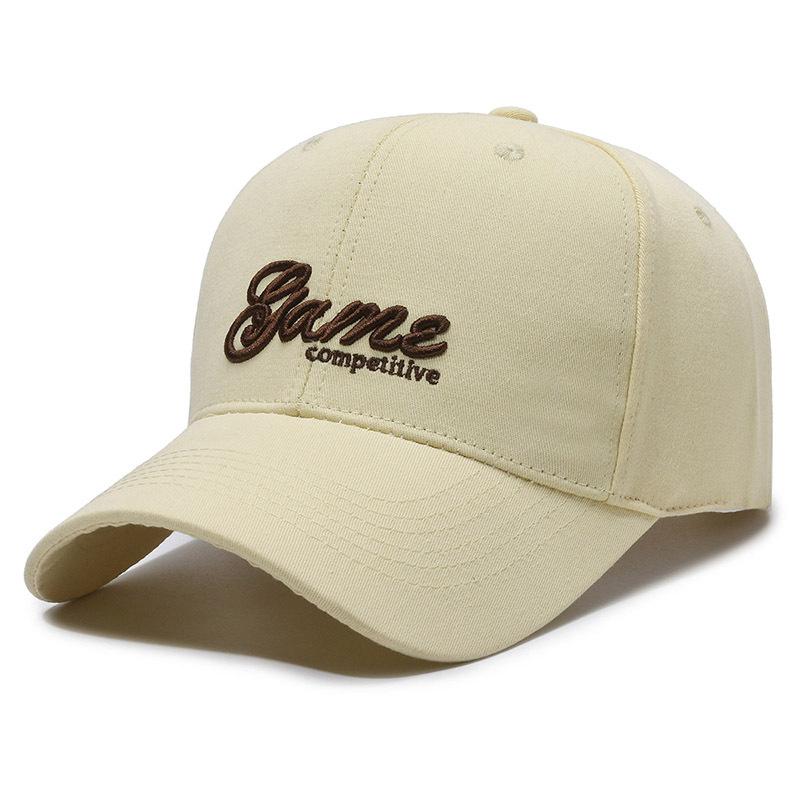 Nuova tendenza design ricamo lettera berretto da baseball uomo e donna cotone traspirante escursionismo pesca viaggio ciclismo sportivo cappello aderente