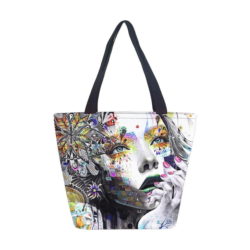 Women's Handbag No Theme Girl Shoulder Bag Printed Canvas Bag Fashion Trend Large Capacity Tote Bag