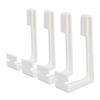 4PCS RV Curtains Holder With Screwdriver White ABS Side Curtain Hold Down Curtain Track Clips for RV Window Curtain