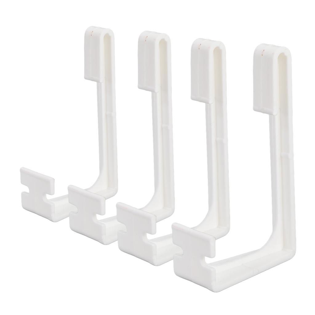 4PCS RV Curtains Holder With Screwdriver White ABS Side Curtain Hold Down Curtain Track Clips for RV Window Curtain