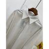 C S In The Room Stripe Round Hem Long Sleeve Shirt 2Color