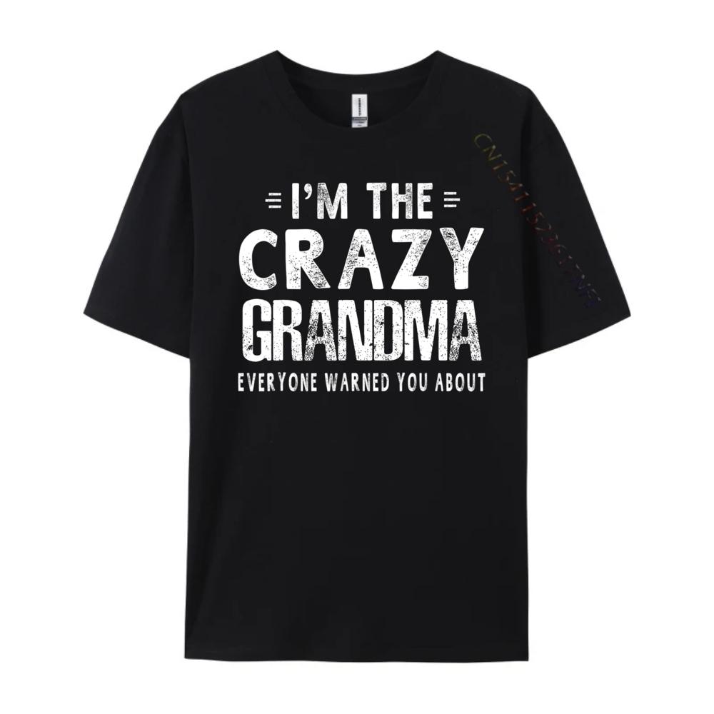 Ich bin der Verrückte, vor dem dich alle gewarnt haben Muttertag 3D Gedruckte T-Shirts Baumwollkomfort Baumwoll-T-Shirt Herren Weihnachten